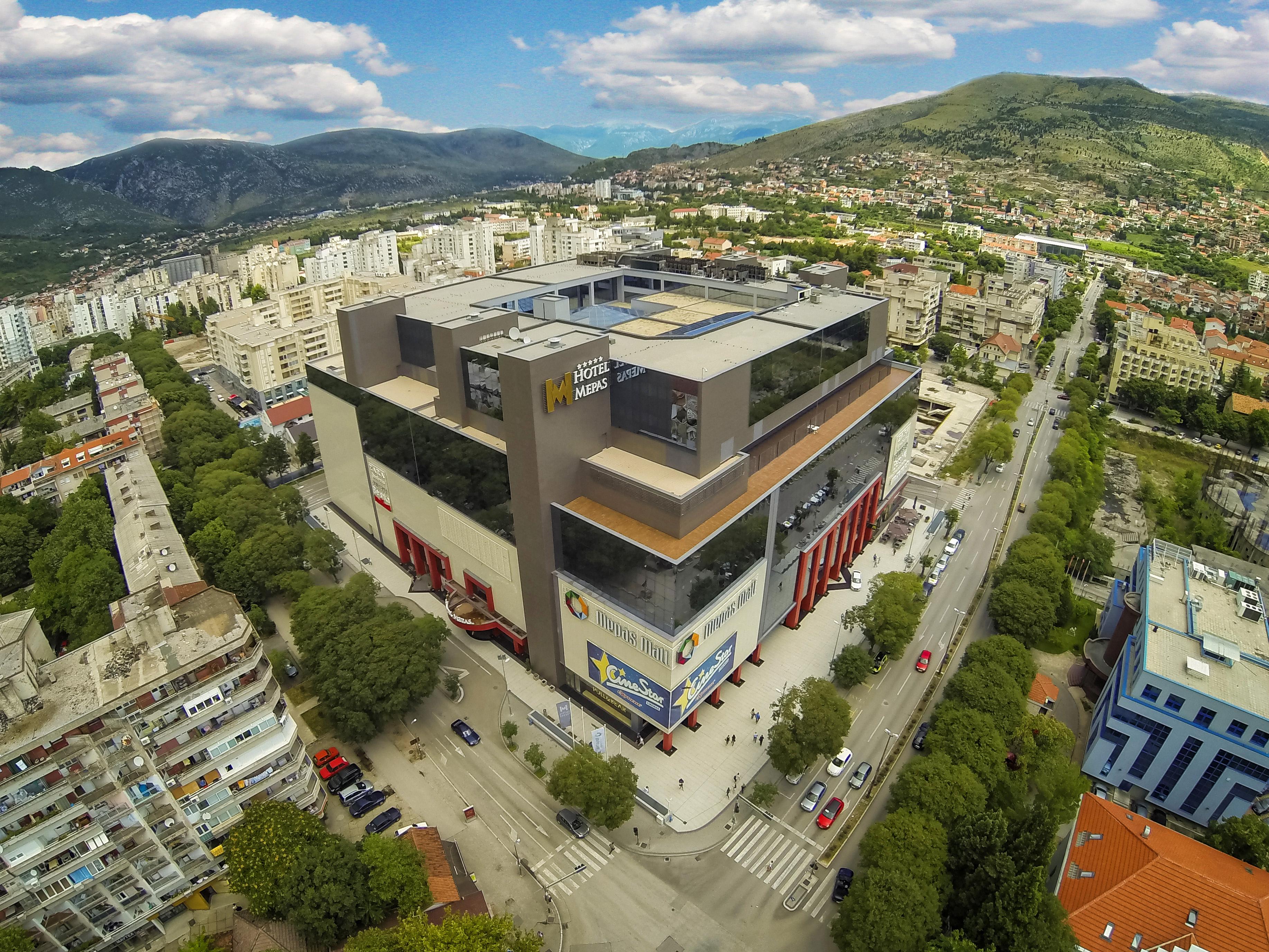 Hotel Mepas Mostar Exterior foto Aerial view of the mall
